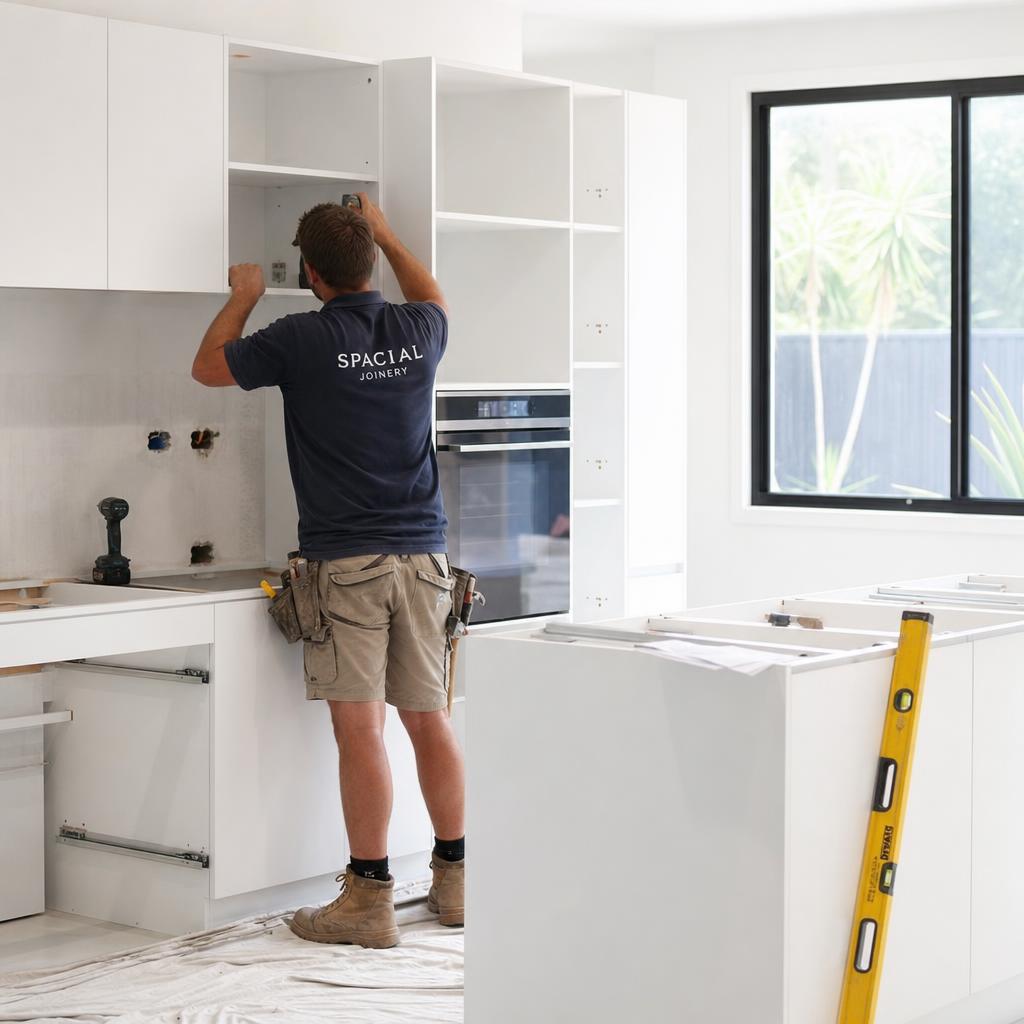 Licensed tradespeople at work in Melbourne home renovation