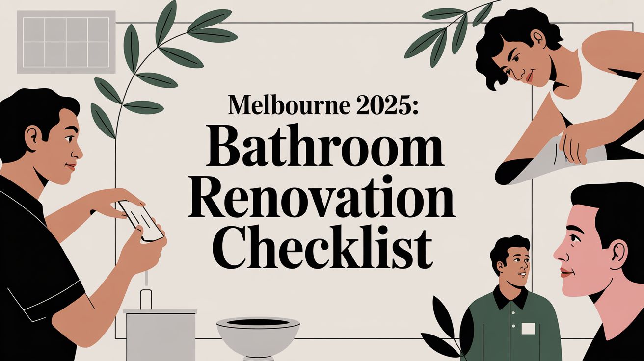 Bathroom Renovation Checklist for Melbourne home owners