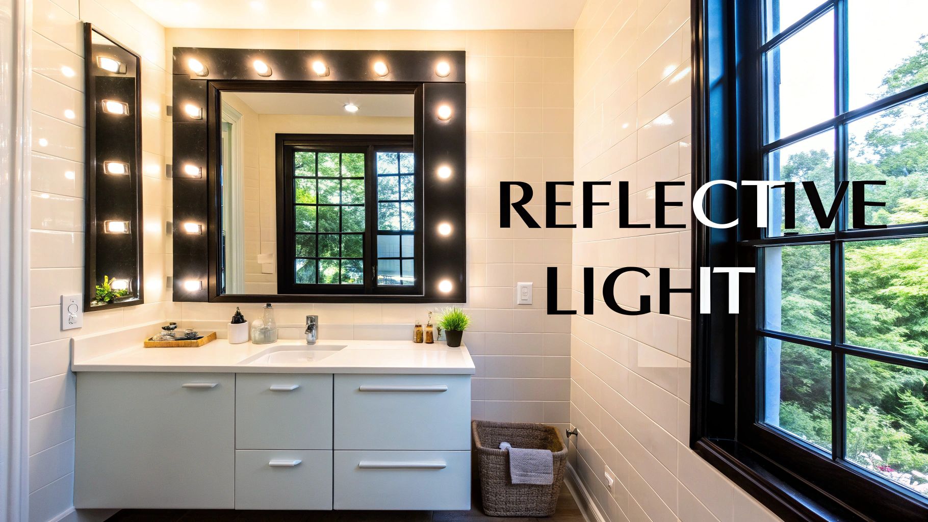 Effective small bathroom ideas Australia relies on is the clever use of mirrors and light