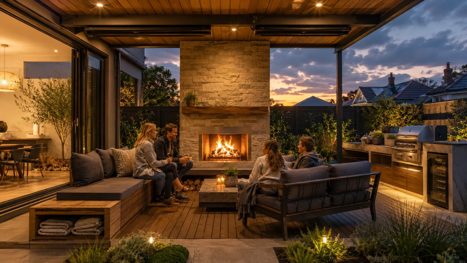 A Melbourne Guide to Outdoor Living Areas with Fireplaces